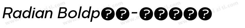 Radian Boldp下载字体转换